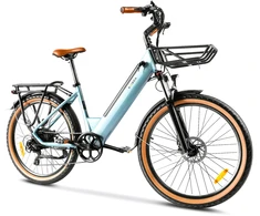 Elektrinis dviratis Kaisda K601, 250W, 16Ah, mėlynas