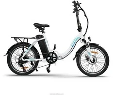 Elektrinis dviratis Kaisda K7, 20", 350W, 12,5Ah, baltas