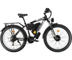 Elektrinis dviratis PHILODO H8 AWD, 26", 22Ah, juodas