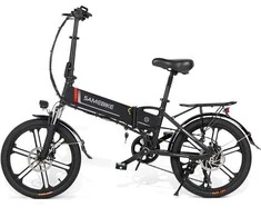 Elektrinis dviratis Samebike 20LVXD30-II, 20", 350W, 10Ah, juodas