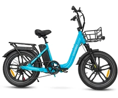 Elektrinis dviratis Samebike C05 Pro, 20", 500W, 13Ah, mėlynas