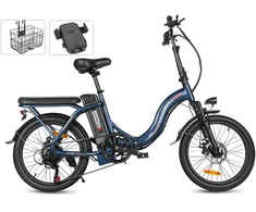 Elektrinis dviratis Samebike CY20, 20", 350W, 12Ah, mėlynas