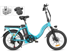 Elektrinis dviratis Samebike CY20, 20", 350W, 12Ah, mėlynas
