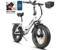 Elektrinis dviratis Samebike LOTDM200, 20", 750W, 13Ah, baltas