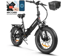Elektrinis dviratis Samebike LOTDM200, 20", 750W, 13Ah, juodas
