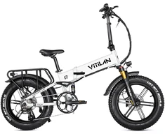 Elektrinis dviratis Vitilan i7 Pro, 20'', 750W, 20Ah, baltas