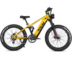 Elektrinis dviratis Vitilan T7, 26'', 750W, 20Ah, geltonas