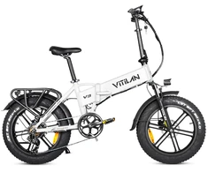 Elektrinis dviratis Vitilan V3, 20", 750W, 13Ah, baltas