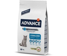 ADVANCE Sterilized kalakutiena - sausas maistas su indykiem dla kotów sterilizuotoms 3kg [577311]