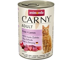 Animoda Drėgnas Kačių Maistas - Animonda Cat Carny Suaugusiems Katėms Kalakutiena Su Aviena, 400 G