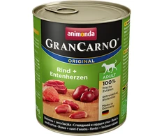 Animoda Animonda Grancarno adult 800g suaugusių šunų konservai su jautiena ir ančių širdelėmis MR