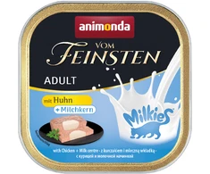 Animoda ANIMONDA Vom Feinsten Pieneliai suaugusiems su vištiena ir pienišku įdaru - Šlapias maistas katėms - 100g