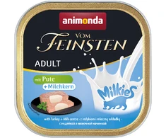 Animoda ANIMONDA Vom Feinsten Pieneliai suaugusiems su kalakutiene ir pienišku įdaru - Šlapias kačių maistas - 100g
