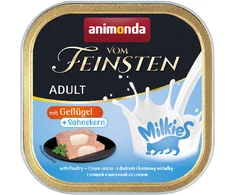 Animoda ANIMONDA Vom Feinsten Pieneliai suaugusiems su paukštiena ir kreminiu įdaru - Šlapias kačių maistas - 100g