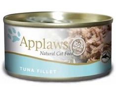 APPLAWS Tuna fillet in broth – šlapias kačių maistas – 70g