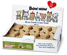 BOW WOW Natūralūs kaulai su kiauliena ir kolagenu, daržovėmis, gliukozaminu ir chondroitinu 30 vnt [BW640]