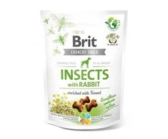 Brit Care Crunchy Cracker Insects &amp; Rabbit skanėstai šunims, 200 g