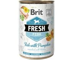 Brit Fresh konservai šunims žuvis&amp;moliūgas 400g
