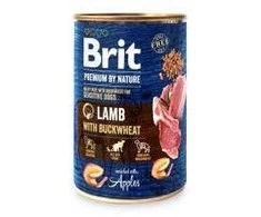 Brit Premium by Nature konservai šunims ėriena with Buckwheat 800g