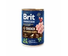 Brit Premium by Nature konservai šunims vištiena with Hearts 800g
