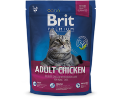 Sausas ėdalas suaugusioms katėms BRIT PREMIUM su vištiena, 300g