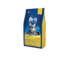 Sausas ėdalas suaugusioms katėms BRIT PREMIUM su lašiša, 1,5kg