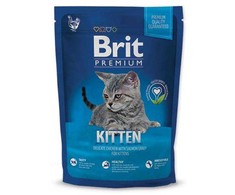 Sausas ėdalas katėms Brit Premium Cat Kitten, 300g