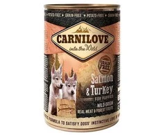 Carni Love Dog konservai šunims Wild Meat su lašiša ir kalakutiena for Puppies 400g