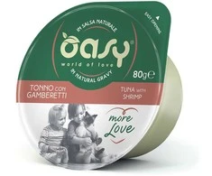 Maisto produktai - Oasy More Love Tuna with Shrimp Wet Food 70g