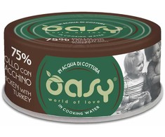 Maisto produktai - Oasy More Love Vištiena su Kalakutiena Drėgnas Kačių Maistas 70g