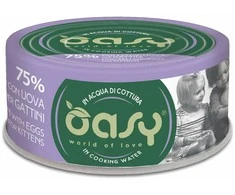 Maisto produktai - Oasy More Love Kitten vištiena with Eggs Wet Food 70g