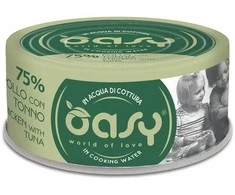 Maisto produktai - Oasy More Love vištiena with Tuna Wet Cat Food 70g