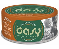 Kačių maistas - Oasy More Love vištienos krūtinėlės drėgnas kačių maistas 70g