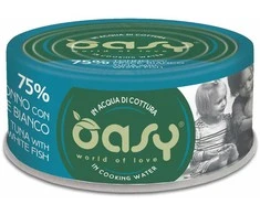 Maisto produktai - Oasy More Love Tunų su Balta Žuvimi Drėgnas Kačių Maistas 70g
