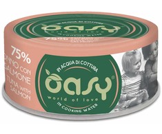 Katinų maistas - Oasy More Love Tuna with lašiša Wet Food for Adult Cats 70g