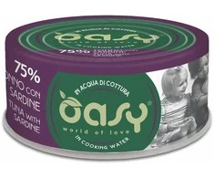 Maisto produktai - Oasy More Love Tuna with Sardine Wet Food 70g Gluten-Free