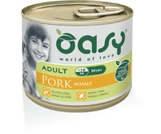 Šunų maistas - Oasy One Protein Adult Small/Mini Pork Wet Food 200g