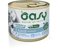 Šunų maistas - Oasy One Protein Puppy &amp; Junior Small/Mini ėriena 200g