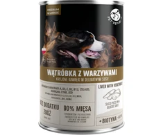 PET REPUBLIC suaugusiems, vidutiniams ir didelėms kepenims su daržovėmis - šlapias šunų maistas - 1250 g