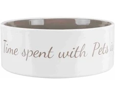 TRIXIE Pet's Home Dubenėlis, keramika, 0.8 l, ø 16 cm, cream-smėlio