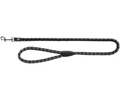 TRIXIE Cavo pavadys, S-M 1m/12mm, juodas/grafito