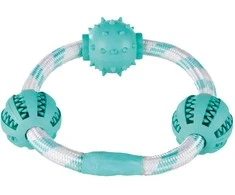 Trixie Virvelė su kamuoliukais "Denta Fun", 20 cm
