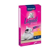 Vitakraft Chovex Sro VITAKRAFT Liquid Snack 6x15 g, kačių pašaro papildas - skanėstai su vištiena ir taurinu