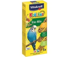 Vitakraft - Kräcker® bananų, žolelių ir kivių mišinys banguotosioms papūgėlėms