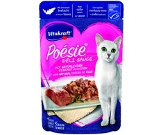 Vitakraft Chovex Sro VITAKRAFT POESIE DELICE, kačių konservuotas pašaras su ledjūrio menke, 85g, maišelyje