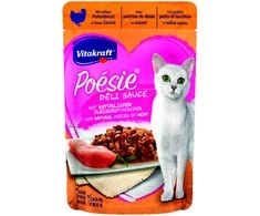 Vitakraft Chovex Sro VITAKRAFT POESIE DELICE, kačių konservuotas pašaras su kalakutiena, 85g, maišelyje
