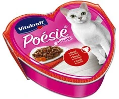 Drėgnas Kačių Maistas - Vitakraft Poésie Creation Sos Jautiena/Morkos - 85 g