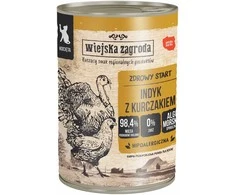 Kačių Maistas - Wiejska Zagroda Kittens kalakutiena with vištiena Wet 400g