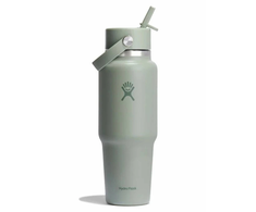 Gertuvė „Hydro Flask“ plataus kamščio, lankstaus šiaudelio dangtelio ir agavos skonio kelioninis butelis, 946 ml