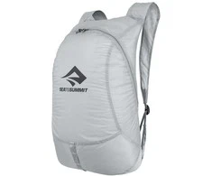 „Sea To Summit UltraSil“ kuprinė. Kelioninė kuprinė iš „Pilkas Cordura“, audinio ir nailono.